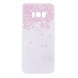 TPU чехол матовый soft touch для Samsung G955 Galaxy S8 Plus Цветы Розовый