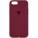 Чехол Silicone Case Full Protective (AA) для Apple iPhone 7 / 8 / SE (2020) (4.7") Бордовый / Plum