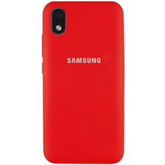 Чехол Silicone Cover Full Protective (AA) для Samsung Galaxy M01 Core / A01 Core Красный / Red