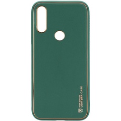 Кожаный чехол Xshield для Xiaomi Redmi Note 7 / Note 7 Pro / Note 7s Зеленый / Army green