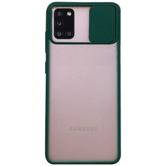 Чехол Camshield mate TPU со шторкой для камеры для Samsung Galaxy A31 Зеленый