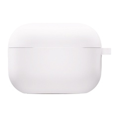 Силіконовий футляр з мікрофіброю для навушників Airpods Pro 2, Білий / White