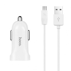 АЗУ Hoco Z2 Charger + Cable (Micro) 1.5A 1USB Белый
