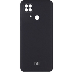 Чехол Silicone Cover Full Camera (AA) для Xiaomi Redmi 10C Черный / Black