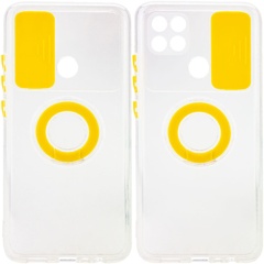 Чехол Camshield ColorRing TPU со шторкой для камеры для Oppo A15s / A15 Желтый