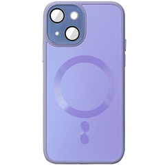 Чохол TPU+Glass Sapphire Midnight with MagSafe для Apple iPhone 14 (6.1"), Бузковий / Dasheen