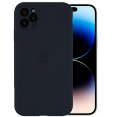 Чехол Silicone Case Full Camera Protective (AA) для Apple iPhone 14 Pro Max (6.7") Серый / Dark Gray