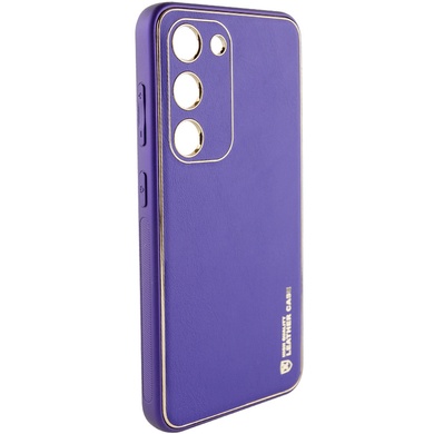 Шкіряний чохол Xshield для Samsung Galaxy S24, Фиолетовый / Dark Purple