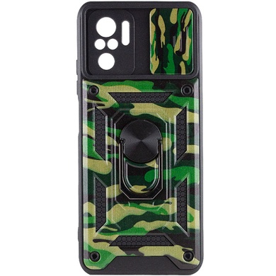 Удароміцний чохол Camshield Serge Ring Camo для Xiaomi Redmi Note 10 / Note 10s / Poco M5s, Зелений / Army green