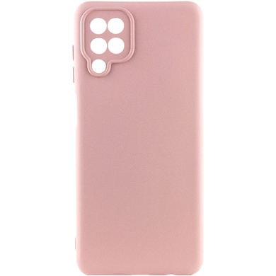 Чехол TPU GETMAN Liquid Silk Full Camera для Samsung Galaxy A12 Розовый / Pink