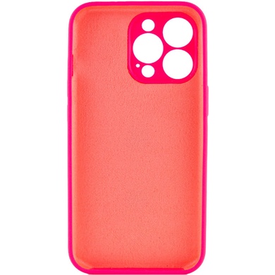 Чехол Silicone Case Full Camera Protective (AA) NO LOGO для Apple iPhone 14 Pro Max (6.7") Розовый / Barbie pink
