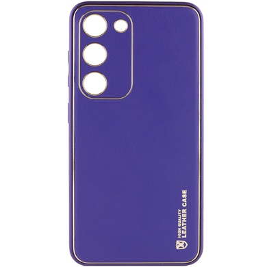 Шкіряний чохол Xshield для Samsung Galaxy S24, Фиолетовый / Dark Purple