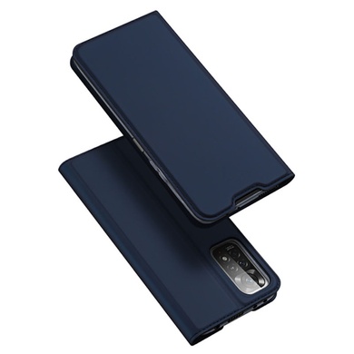Чехол-книжка Dux Ducis с карманом для визиток для Xiaomi Redmi 10 5G / Poco M4 5G Синий