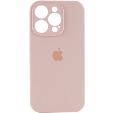 Чехол Silicone Case Full Camera Protective (AA) для Apple iPhone 14 Pro Max (6.7") Розовый / Pink Sand