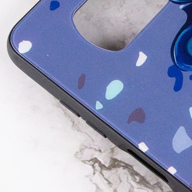 TPU+Glass чехол Diversity для Xiaomi Poco X3 NFC / Poco X3 Pro Stains blue