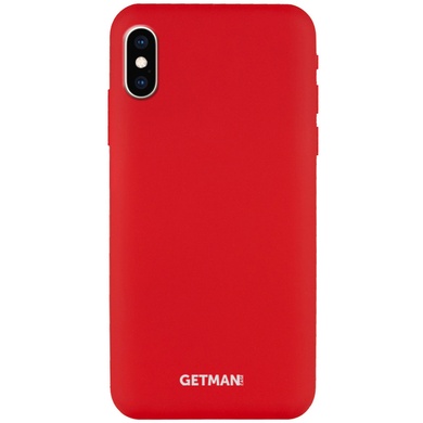 Чохол Silicone Case GETMAN for Magnet для Apple iPhone X / XS (5.8 "), Червоний / Red