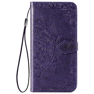 Кожаный чехол (книжка) Art Case с визитницей для Xiaomi Redmi Note 9 / Redmi 10X Фиолетовый