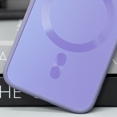 Чехол TPU+Glass Sapphire Midnight with MagSafe для Apple iPhone 14 (6.1") Сиреневый / Dasheen
