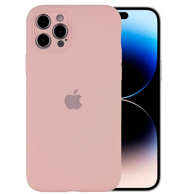 Чехол Silicone Case Full Camera Protective (AA) для Apple iPhone 14 Pro Max (6.7") Розовый / Pink Sand