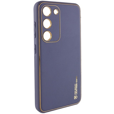 Кожаный чехол Xshield для Samsung Galaxy S23 Серый / Lavender Gray