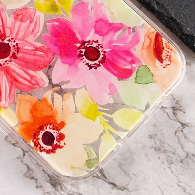 TPU+PC чехол Flowers для Apple iPhone 12 Pro Max (6.7") Paint bloom