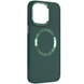 TPU чехол Bonbon Metal Style with MagSafe для Apple iPhone 14 (6.1") Зеленый / Army Green