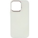 TPU чохол Bonbon Metal Style для Apple iPhone 13 Pro (6.1"), Білий / White