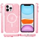 Чехол TPU Galaxy Sparkle (MagFit) для Apple iPhone 13 Pro Max (6.7") Pink+Glitter