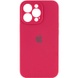 Чехол Silicone Case Full Camera Protective (AA) для Apple iPhone 15 Pro Max (6.7") Красный / Rose Red