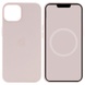 Чехол Silicone case (AAA) full with Magsafe and Animation для Apple iPhone 15 Pro (6.1") Розовый / Light pink
