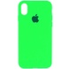 Чехол Silicone Case Full Protective (AA) для Apple iPhone XR (6.1") Зеленый / Neon green