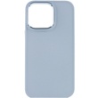 TPU чехол Bonbon Metal Style для Apple iPhone 13 Pro (6.1") Голубой / Mist blue