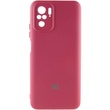 Чохол Silicone Cover My Color Full Camera (A) для Xiaomi Redmi Note 10 / Note 10s, Бордовий / Marsala