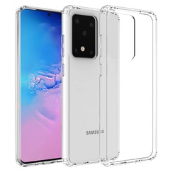 TPU чехол GETMAN Transparent 1,0 mm для Samsung Galaxy S20 Ultra Бесцветный (прозрачный)