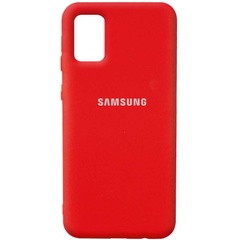 Чехол Silicone Cover Full Protective (AA) для Samsung Galaxy A03s Красный / Red