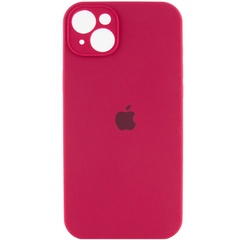Чехол Silicone Case Full Camera Protective (AA) для Apple iPhone 14 Plus (6.7") Красный / Rose Red