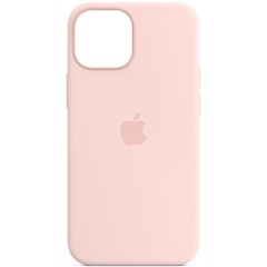Чехол Silicone Case Full Protective (AA) для Apple iPhone 12 Pro / 12 (6.1") Розовый / Chalk Pink
