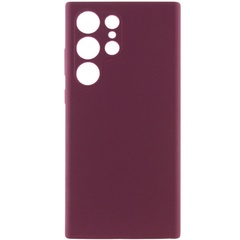 Чохол Silicone Cover Lakshmi Full Camera (AAA) для Samsung Galaxy S24 Ultra, Бордовый / Plum