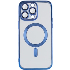 TPU чехол Fibra Chrome with MagSafe для Apple iPhone 15 Pro (6.1") Blue