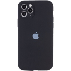 Чехол Silicone Case Full Camera Protective (AA) для Apple iPhone 12 Pro Max (6.7") Черный / Black