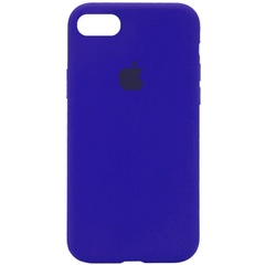 Чехол Silicone Case Full Protective (AA) для Apple iPhone 7 / 8 / SE (2020) (4.7") Синий / Shiny blue