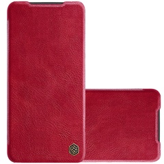 Кожаный чехол (книжка) Nillkin Qin Series для Xiaomi Redmi Note 11 (Global) Красный