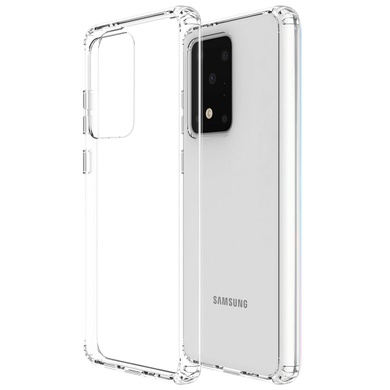 TPU чохол GETMAN Transparent 1,0 mm для Samsung Galaxy S20 Ultra, Безбарвний (прозорий)