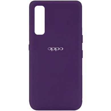 Чехол Silicone Cover My Color Full Protective (A) для Oppo Reno 3 Pro Фиолетовый / Purple