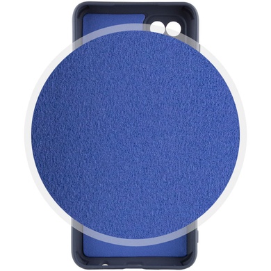 Чехол Silicone Cover Lakshmi Full Camera (AA) для Samsung Galaxy A12 Синий / Midnight Blue