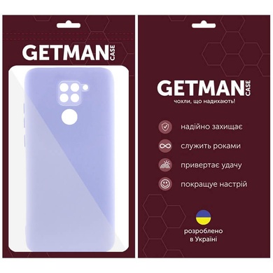 Чехол TPU GETMAN Liquid Silk Full Camera для Xiaomi Redmi Note 9 / Redmi 10X Сиреневый / Dasheen