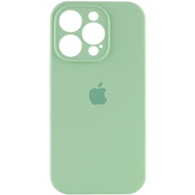 Чехол Silicone Case Full Camera Protective (AA) для Apple iPhone 14 Pro Max (6.7") Зеленый / Pistachio