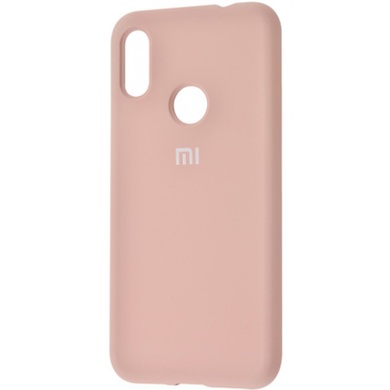 Чехол Silicone Cover Full Protective (AA) для Xiaomi Redmi Note 6 Pro Розовый / Pink Sand