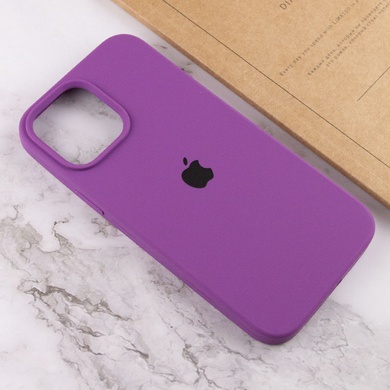 Чехол Silicone Case Full Protective (AA) для Apple iPhone 14 Pro (6.1") Фиолетовый / Grape