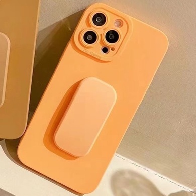 Силиконовый чехол с держателем для Apple iPhone 13 Pro Max (6.7") Оранжевый